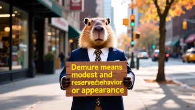 What Does Demure Mean?