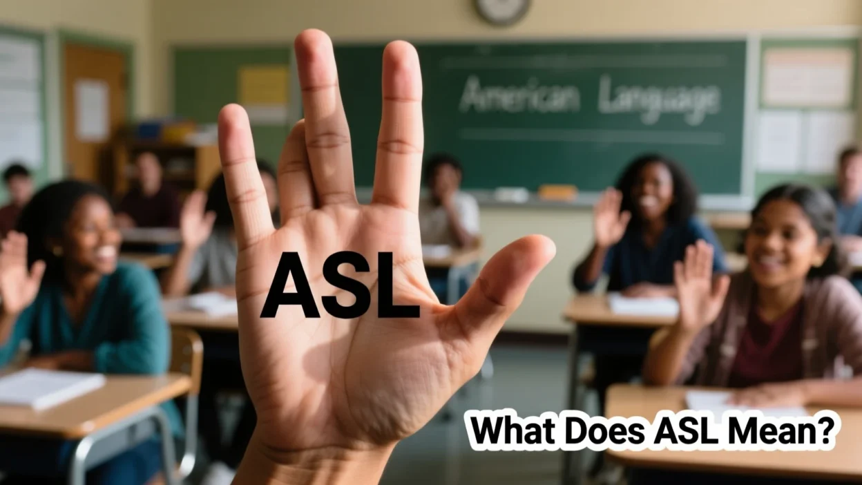 What Does ASL Mean?